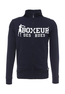 Boxeur Des Rues  HIGH COLLAR FZIP WITH PATCHES AND FRONT LOGO